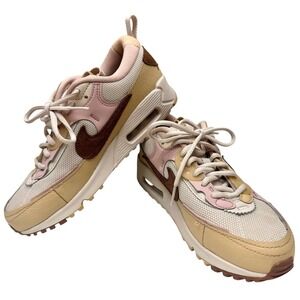 NIKE AIR MAX 90 Futura Woman's OREWOOD / BROWN/ PINK DZ4704 100 Size 7
